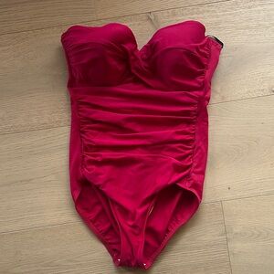 Miraclesuit Red One Piece Swimsuit
